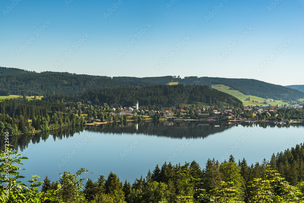 Titisee in the morning light, Black Forest, Baden-Württemberg, Germany