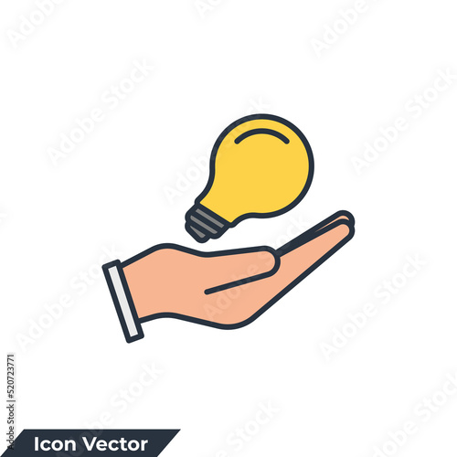 creative service icon logo vector illustration. Propose brilliant idea symbol template for graphic and web design collection