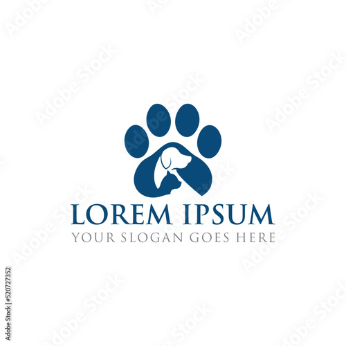 pets care logo , veterinary logo vector