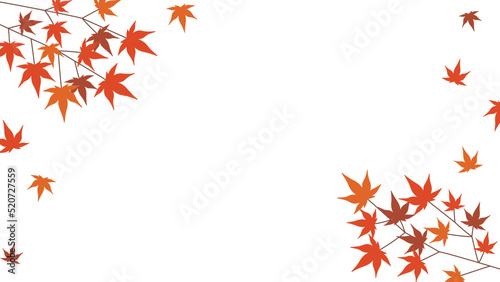 紅葉が舞っているイラスト２　背景