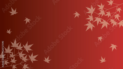 紅葉が舞っているイラスト　背景