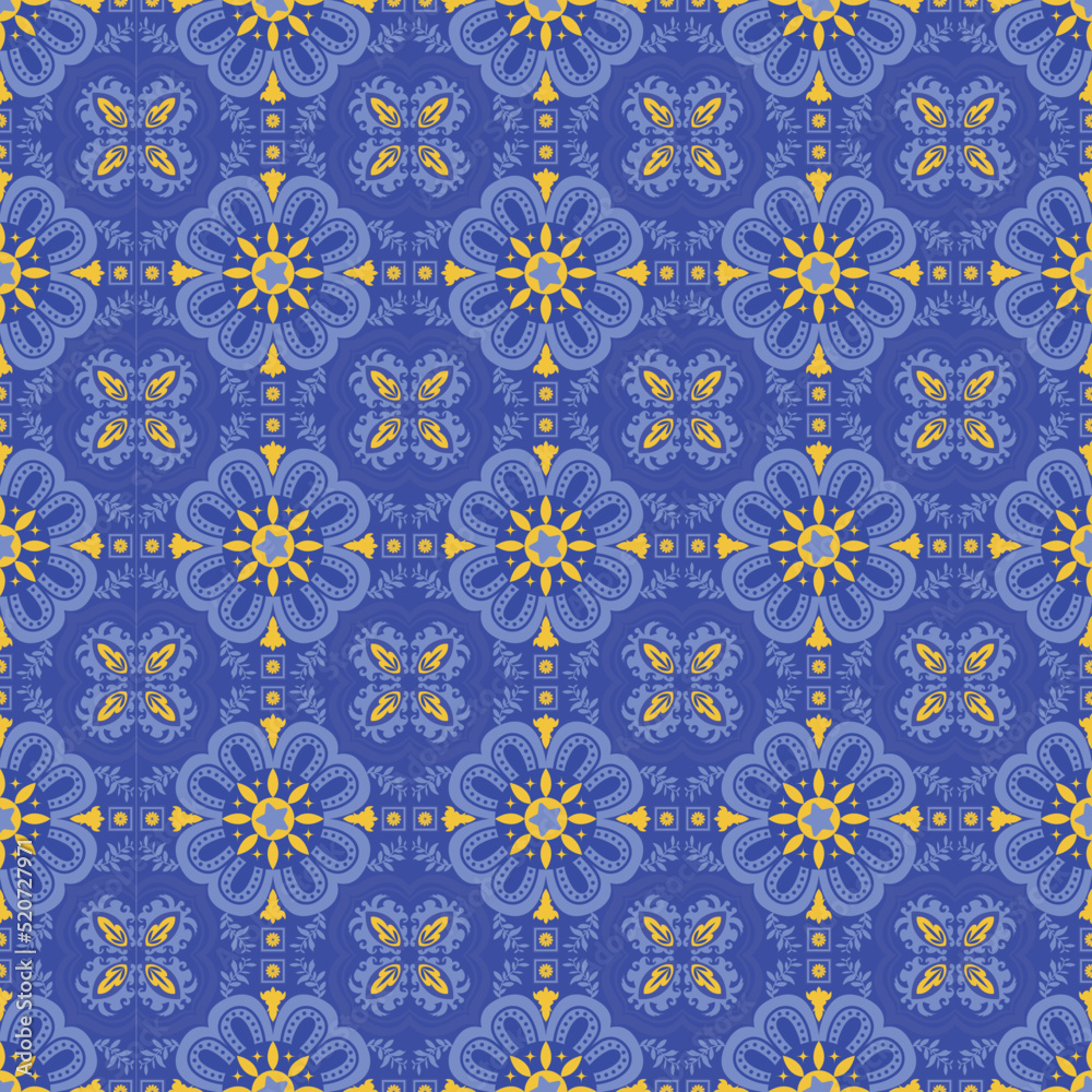 Seamless Background Retro Garden Nature Aboriginal Floral Damask Traditional Pattern Art