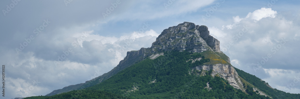 panoramic mount beriain in the sierra de san donato, Navarra, Spain