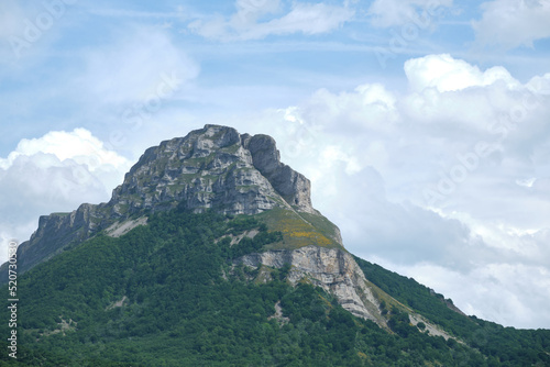 rocky mountain on monte beriain in the sierra de san donato, Navarra, Spain