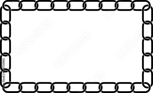 rectangle chain link frame