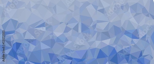 Abstract blue ice low poly background suitable for background, backdrop, banner, card design, brochure.