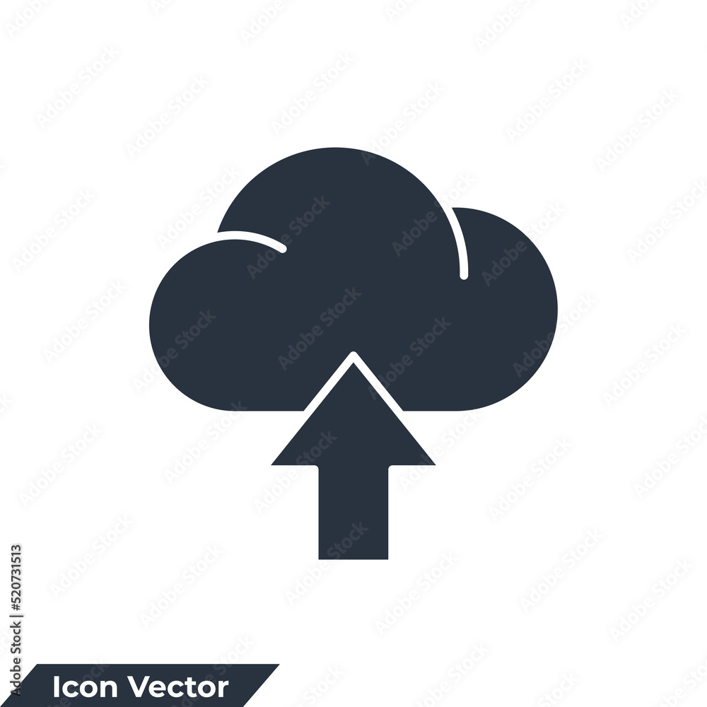 upload icon logo vector illustration. cloud and arrow upload symbol template for graphic and web design collection upload icon logo vector illustration. cloud and arrow upload symbol template for graphic and web design collection