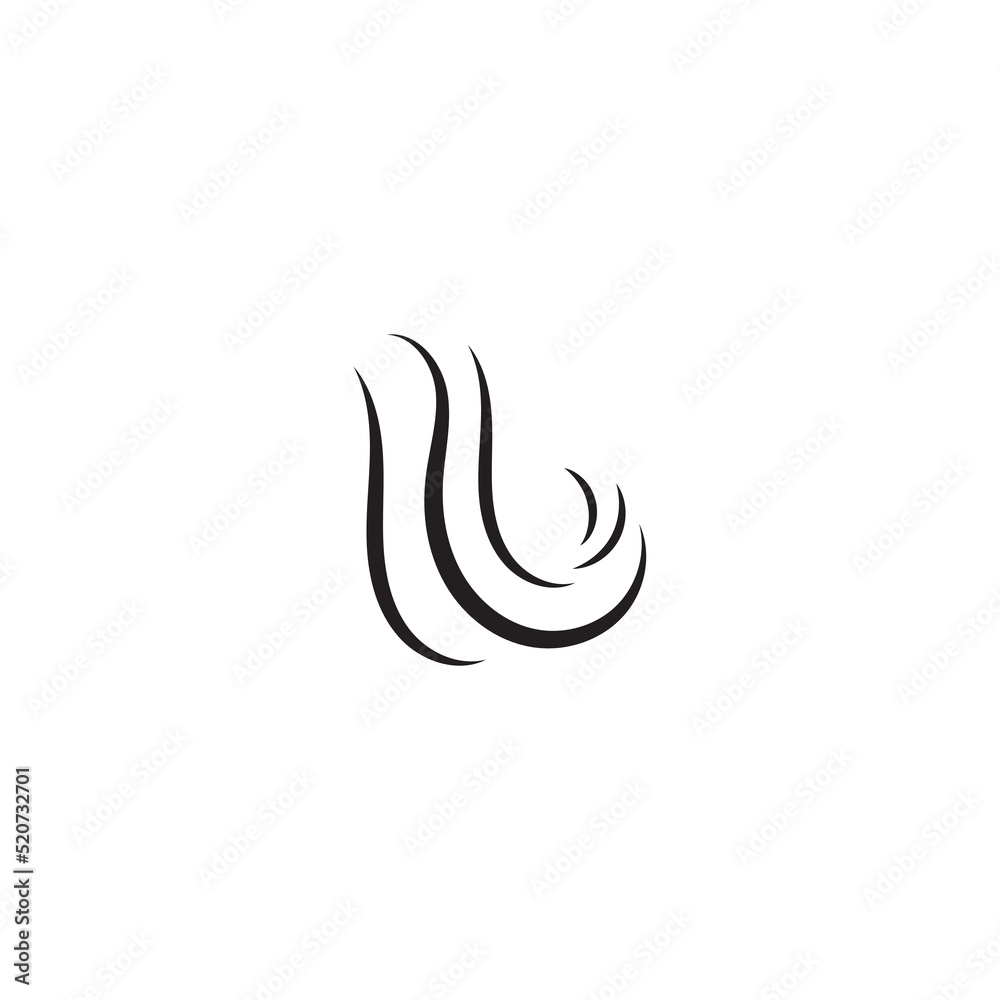hairstyle wave vector illustration template hairstyle wave vector illustration template