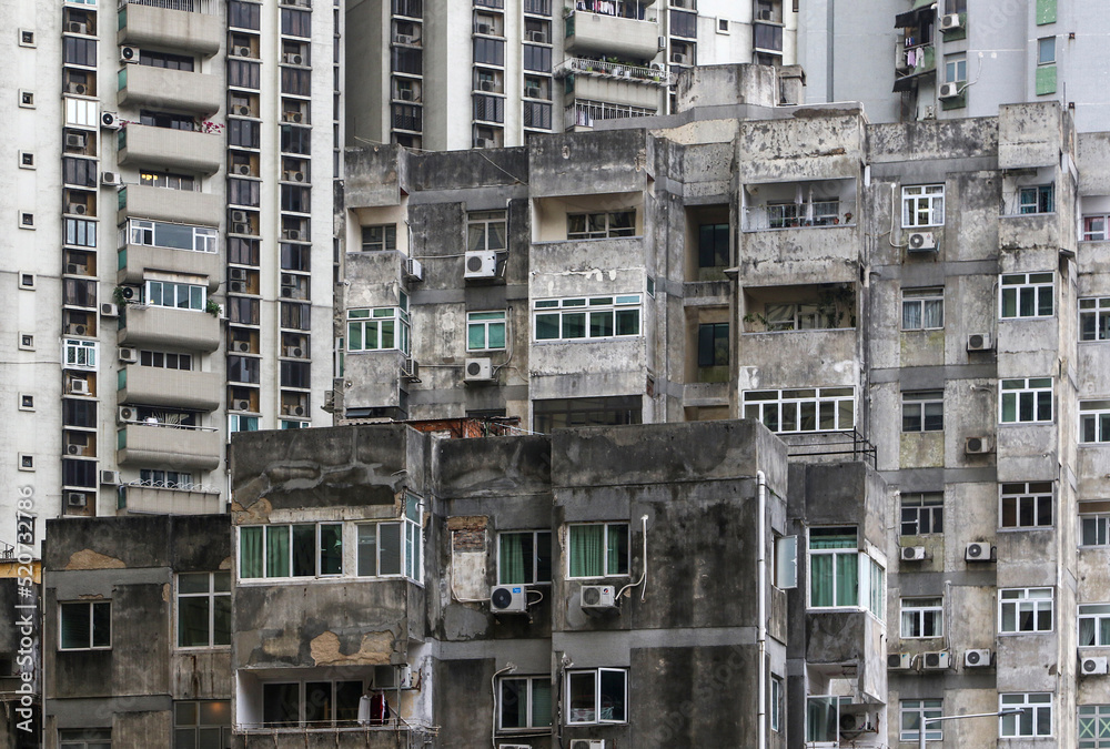 Residential buildings in Macao