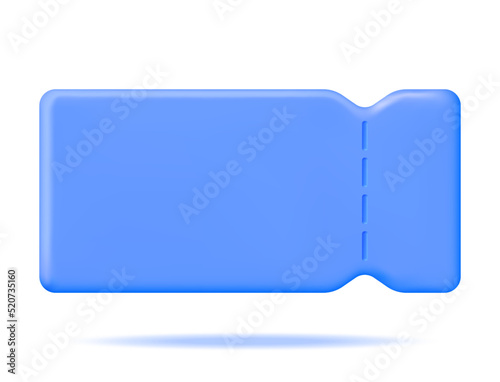3d Coupon Isolated on White