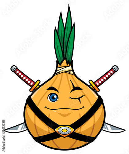 Onion Superhero Mascot