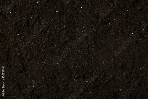 Concept of gardening, soil on whole background