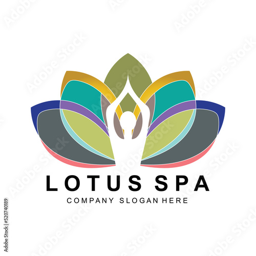 Yoga Logo Design, Sports Icon Illustration Fitness And Mind And Body Concentration