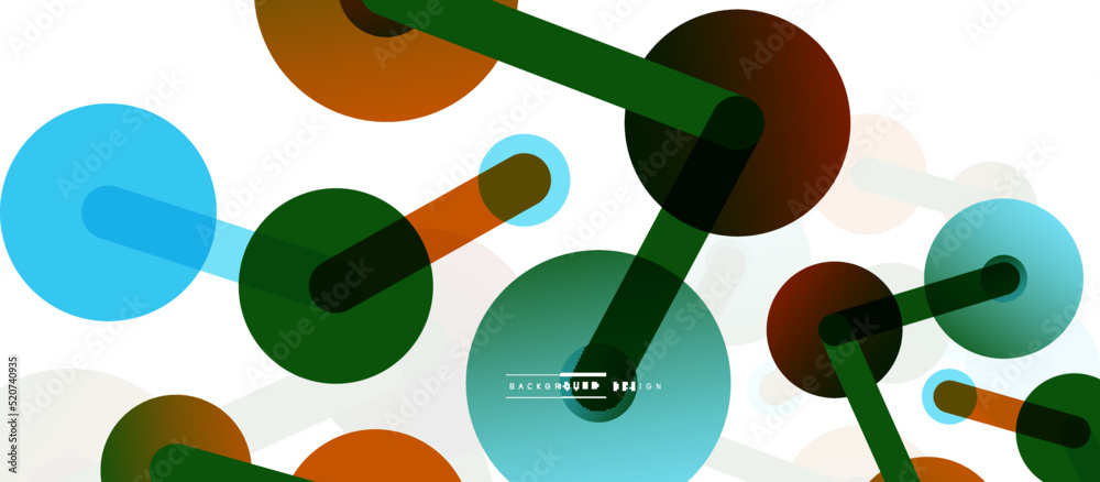 Abstract background. Round dots connected by lines. Trendy techno business template for wallpaper, banner, background or landing Abstract background. Round dots connected by lines. Trendy techno business template for wallpaper, banner, background or landing