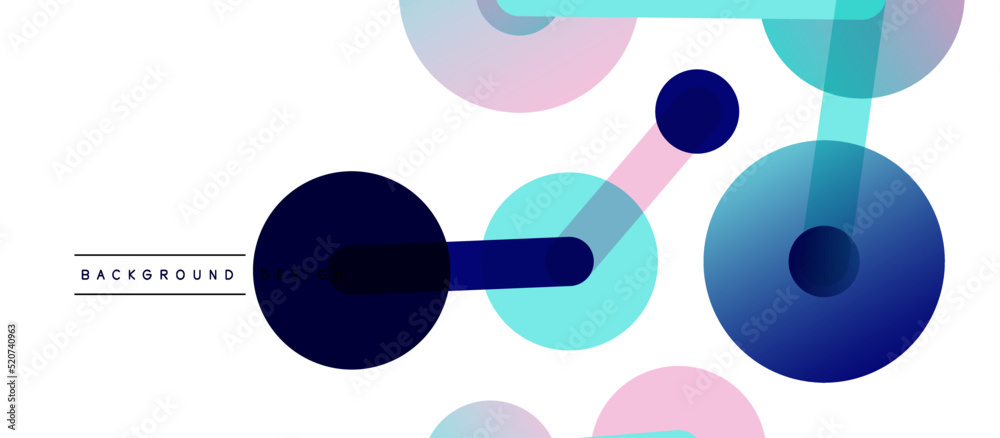 Abstract background. Round dots connected by lines. Trendy techno business template for wallpaper, banner, background or landing Abstract background. Round dots connected by lines. Trendy techno business template for wallpaper, banner, background or landing
