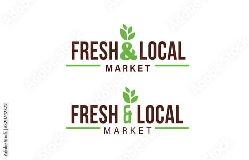 eco friendly logo design, Fresh and local