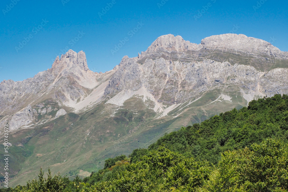 mountain landscape with sky in picos de Europa 