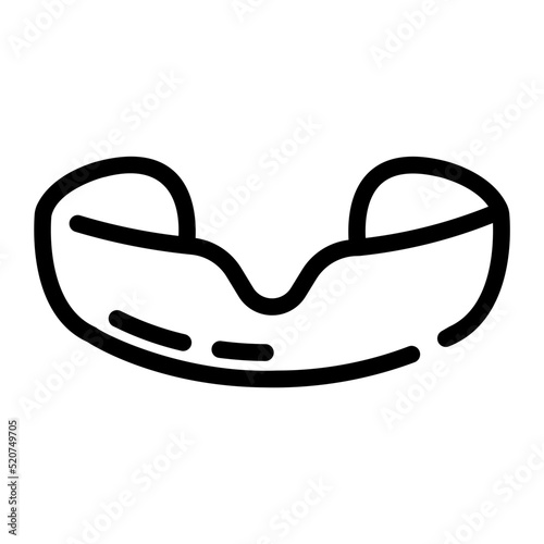Gum Shield line icon