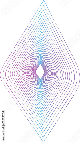 Diamond pattern line with transform effect