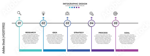 Business infographic design template with options, steps or processes. Can be used for presentation, diagram, annual report, web design, workflow layout
