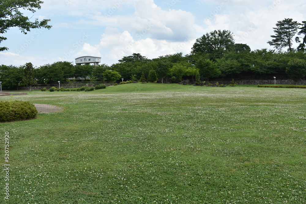Obraz premium 日本の前橋市 前橋公園の風景