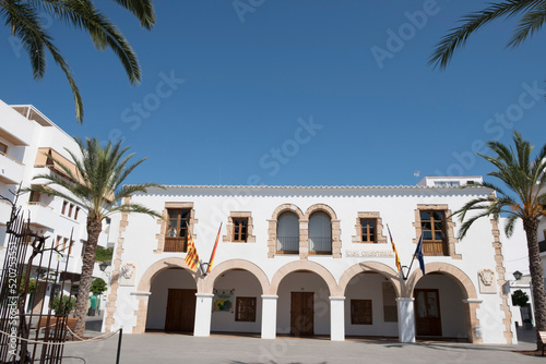ayuntamiento, Santa Eulària des Riu, Ibiza, balearic islands, Spain © Tolo