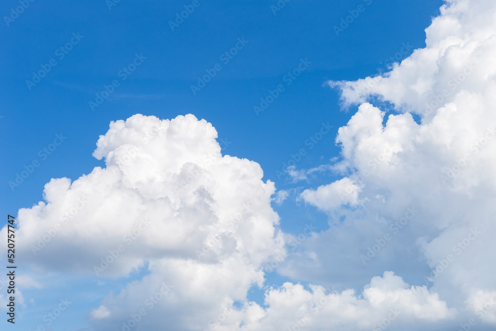 White cloud over blue sky background, nature and weather concept background White cloud over blue sky background, nature and weather concept background