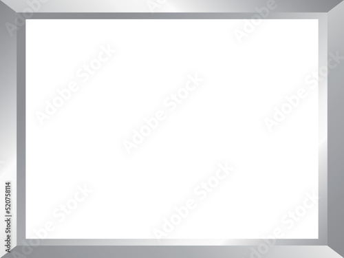 高級感のある額縁　横位置　シルバー