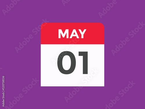 may 1 Calendar icon Design. Calendar Date 1th may. Calendar template 