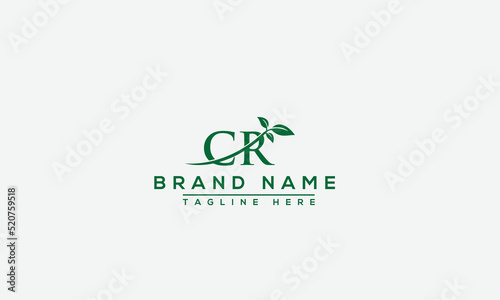 Logo design letter CR . Elegant modern. Vector template.