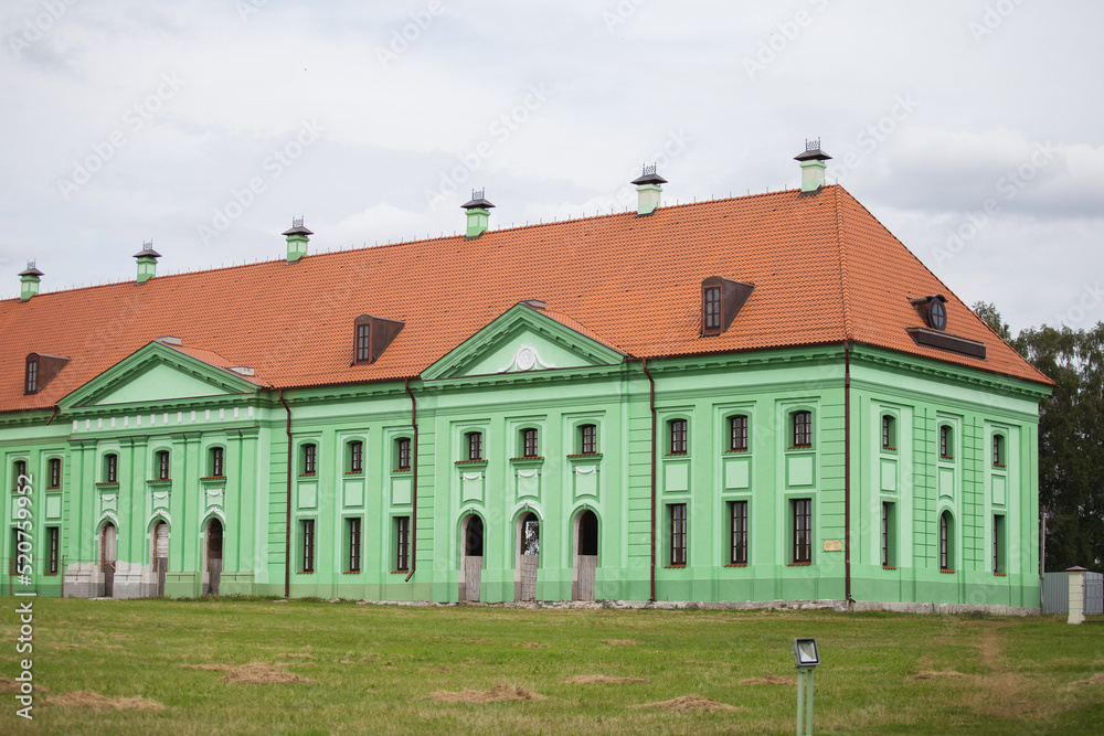 Picturesque ruins of palace architecture - tourist route through historical places Picturesque ruins of palace architecture - tourist route through historical places