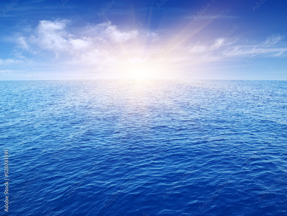 Fototapeta premium Blue sea water surface