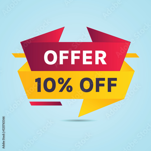 up to 10% off sale discount offer banner design