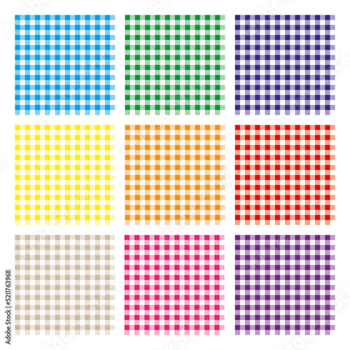 Vichy Pattern Vector Collection