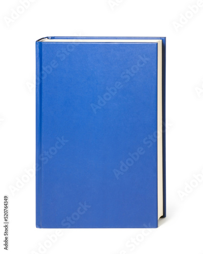 A blue book isolated on white background
