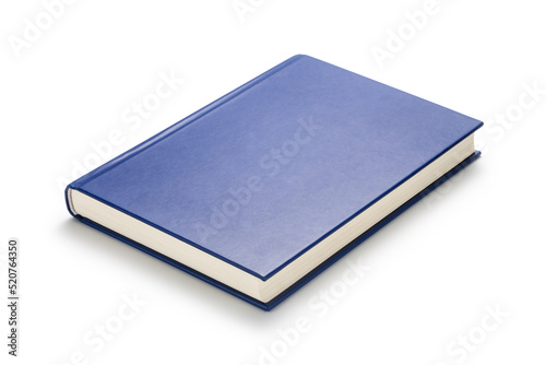 A blue book isolated on white background