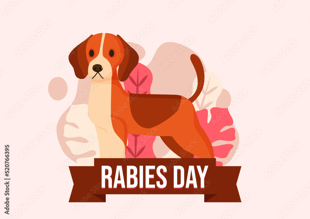 World Rabies Day vector illustration banner. Observed each year on September 28th across the globe. Vector eps 10 World Rabies Day vector illustration banner. Observed each year on September 28th across the globe. Vector eps 10
