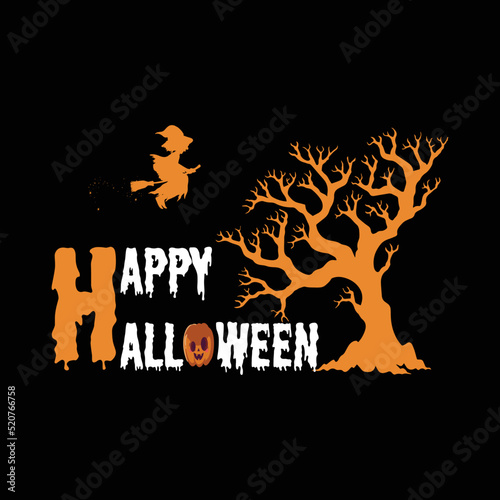 Halloween Vector Typography T shirt