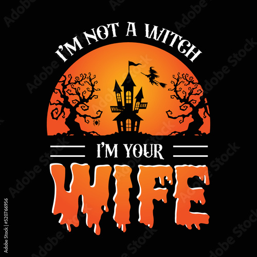 Halloween Vector Typography T shirt