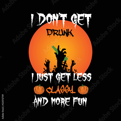 Halloween Vector Typography T shirt