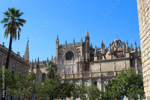The Catedral de Sevilla (Cathedral of Saint Mary of the See) in Seville, Spain.