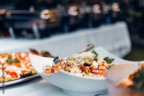 Salatbuffet als Hochzeitsmenü  photo