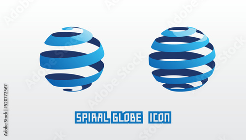 Spiral Globe Icon 