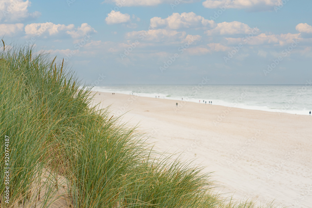 Autumn day on Sylt, North Sea. Sylt beach in low season Autumn day on Sylt, North Sea. Sylt beach in low season