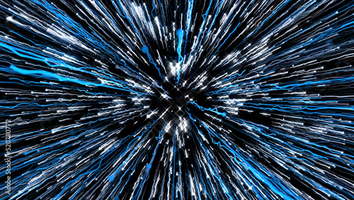 Abstract fireworks explode in the dark sky. Motion. Festive background with fireworks flying into all the sides  seamless loop.