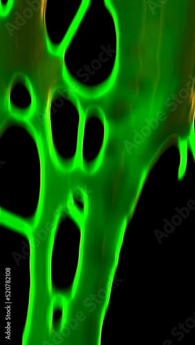 Dripping green slime