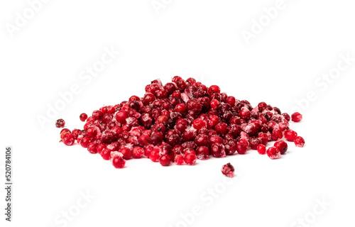 Fototapeta Naklejka Na Ścianę i Meble -  Frozen Cowberry, Iced Lingonberry