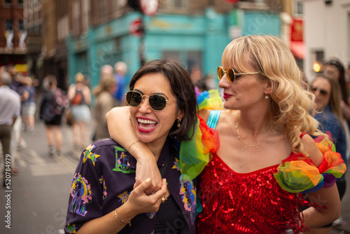 Two women at�LGBT�parade