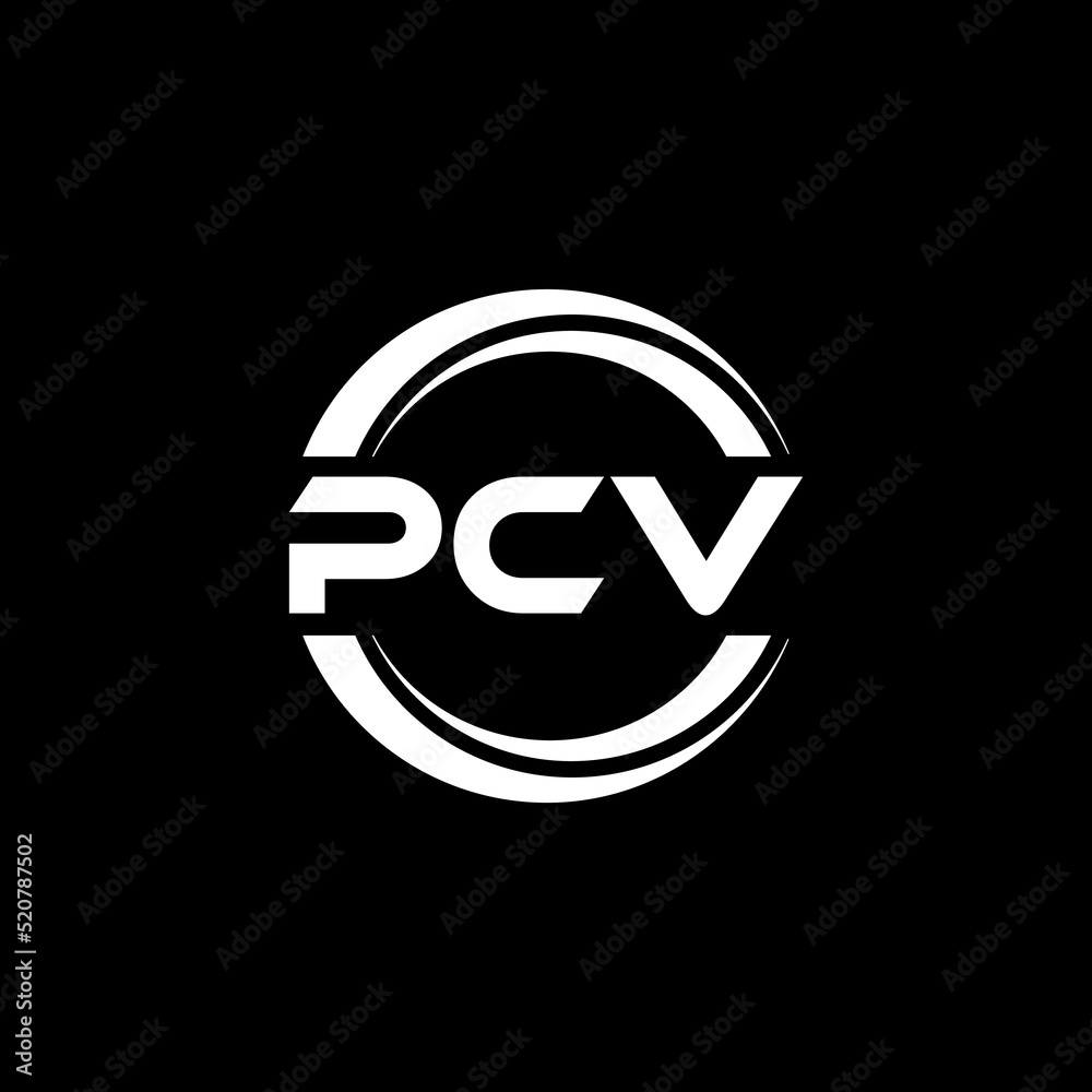 PCV letter logo design with black background in illustrator, vector logo modern alphabet font overlap style. calligraphy designs for logo, Poster, Invitation, etc. PCV letter logo design with black background in illustrator, vector logo modern alphabet font overlap style. calligraphy designs for logo, Poster, Invitation, etc.