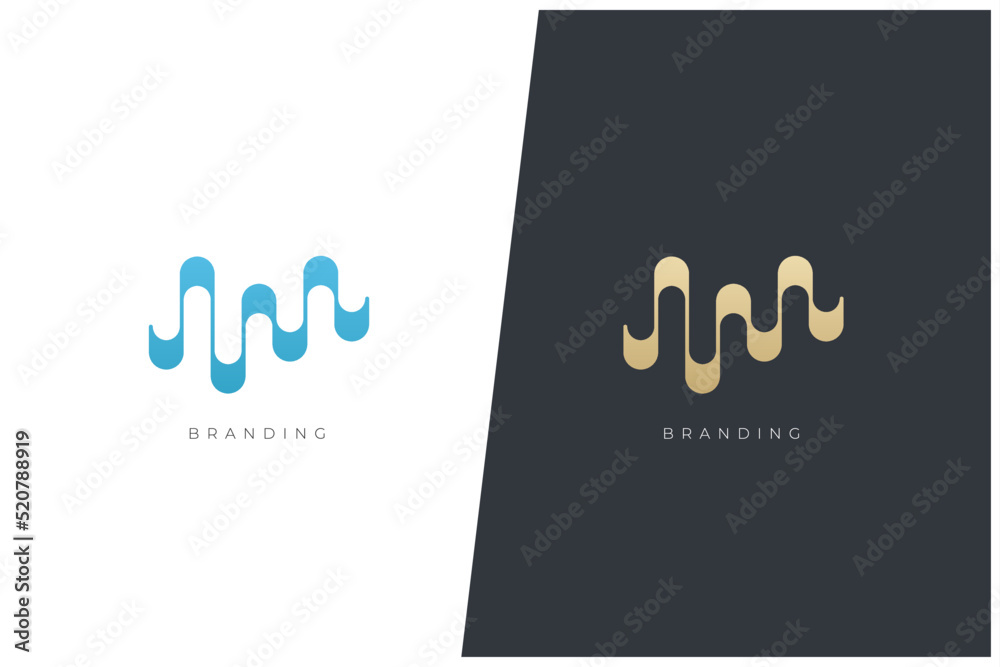 Sound Wave Music Multimedia Production Vector Logo Concept